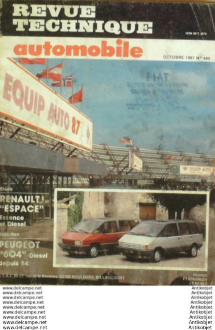 Revue Technique Automobile Renault Espace Peugeot 604  #484