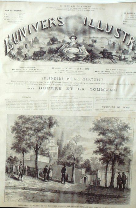 L'Univers illustré 1872 # 896 Espagne Atlanta Biscaye Suisse Genève Rome mont PalatinNvelle-Zélande