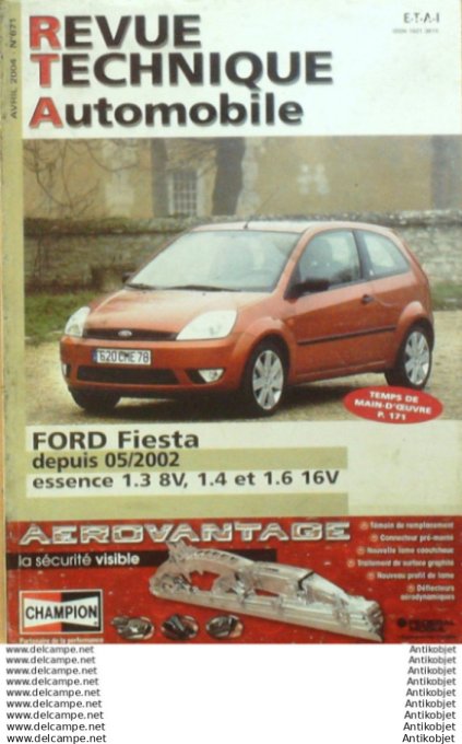 Revue Technique Automobile Ford Fiesta 05/2002  #671