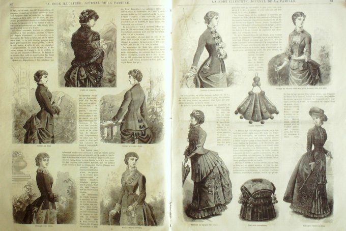 Journal Mode illustrée 1883 #  8 Toilette de soirée robe enfant