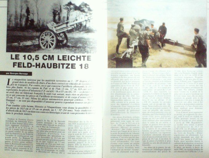 Histoire & Maquettisme 1989 # 8 Canon Leichte Feld-Haubitze Bristol Blenheim Tank Renault R35