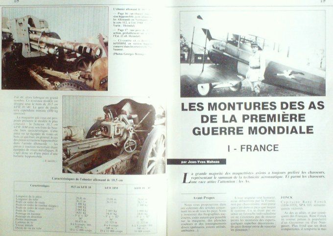 Histoire & Maquettisme 1989 # 8 Canon Leichte Feld-Haubitze Bristol Blenheim Tank Renault R35