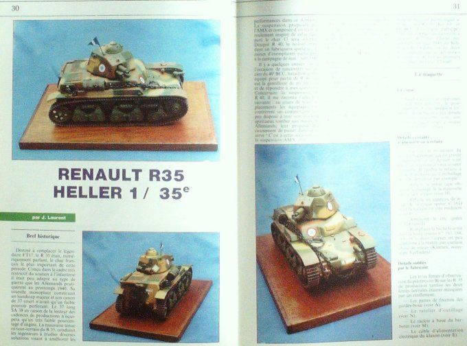 Histoire & Maquettisme 1989 # 8 Canon Leichte Feld-Haubitze Bristol Blenheim Tank Renault R35