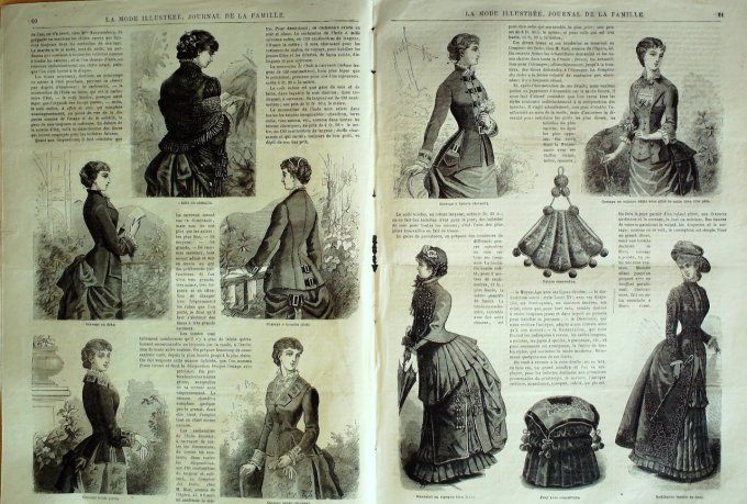 Journal Mode illustrée 1893 #  8 Robes de jeunes filles