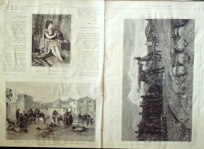 L'Univers illustré 1872 # 900 Andaman îles île Ross Espagne Grenade Birmanie musiciens Westminster