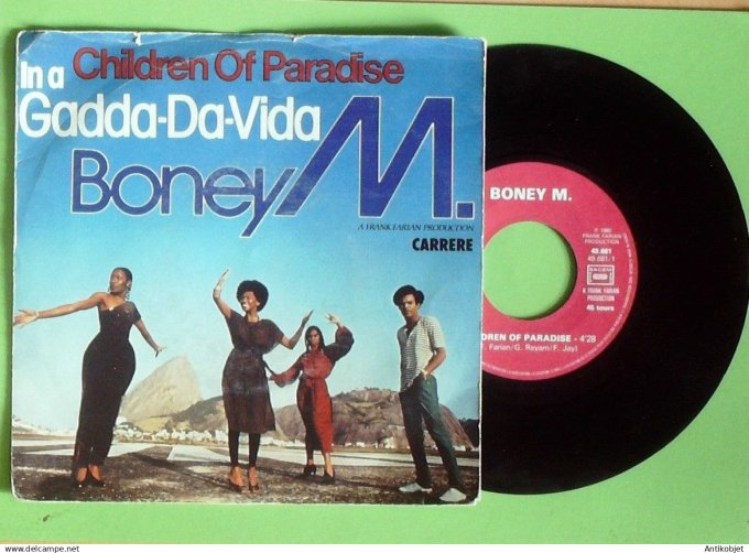 Boney M. 45T SP In a Gadda-da-vida 1980