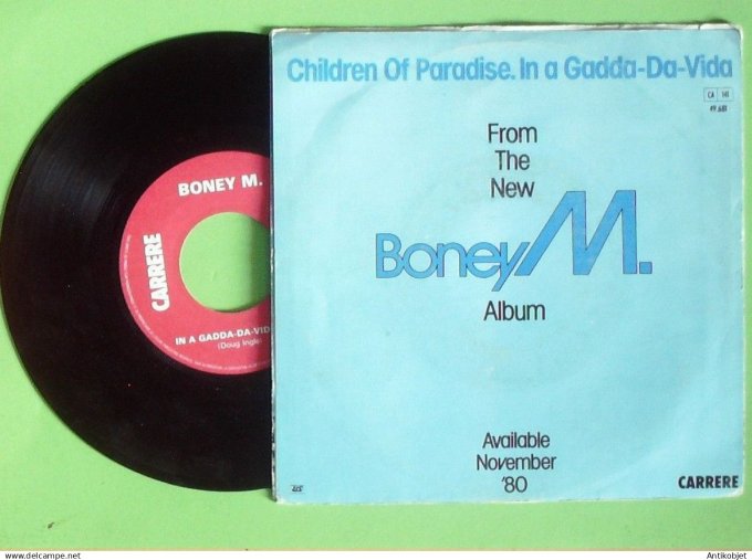 Boney M. 45T SP In a Gadda-da-vida 1980