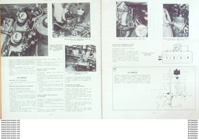 Revue Technique Automobile Toyota Corolla Simca 1000 Renault 6TL   #370