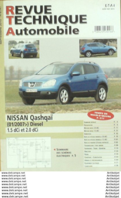 R.T Automobile Nissan Qashqai 01/2007   # 741