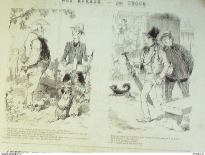 La Caricature 1886 n°329 Le Cirque Robida Delaunay par Luque Trock Draner