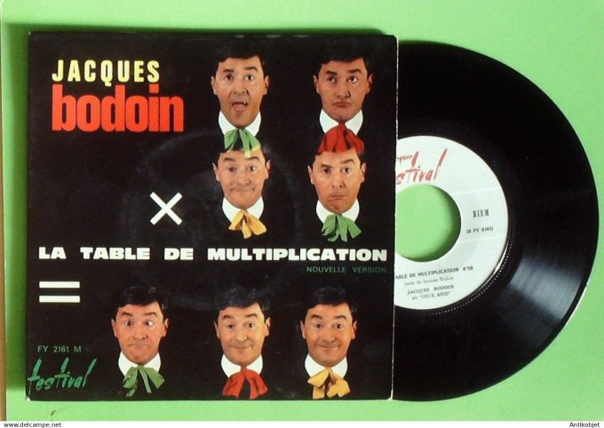 Bodoin Jacques 45T EP La table de multiplication