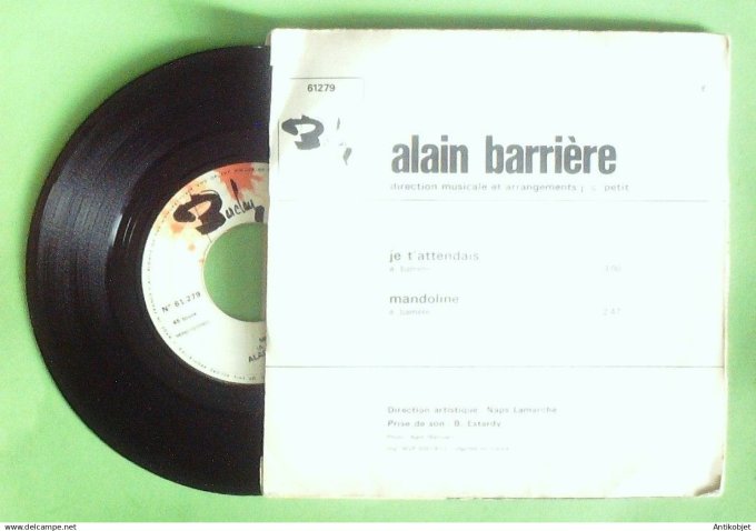 Barrière Alain 45T SP Je t'attendais 1971