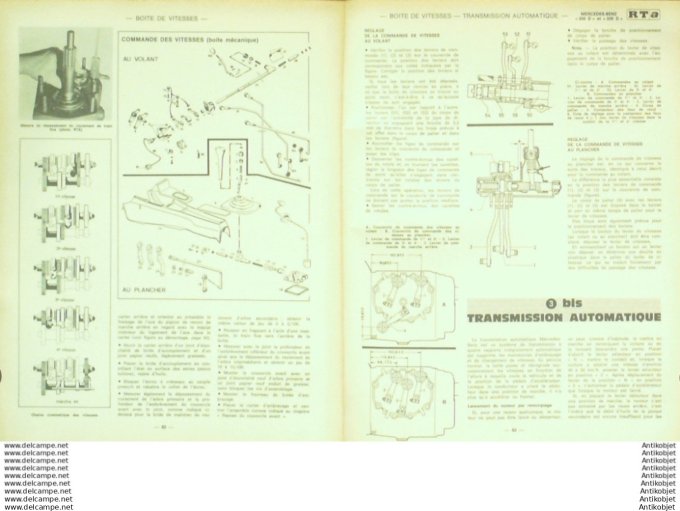 Revue Technique Automobile Mercedes-Benz 220D 200D Citroën GS  #323