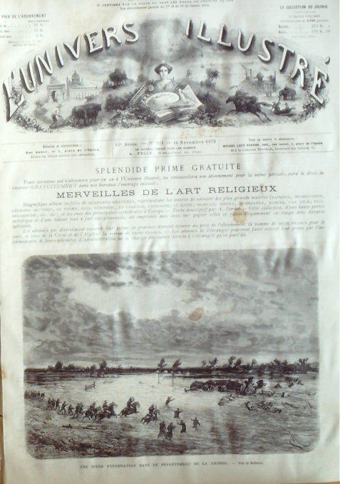 L'Univers illustré 1872 # 921 Pérou Lima Suède Oscar II Algérie Kabyles Little Bob & Hanlon-Lees