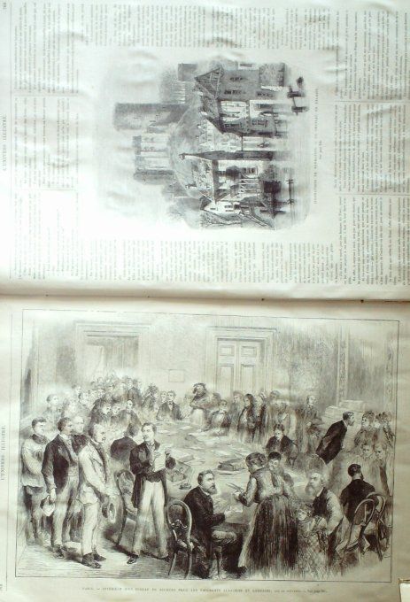 L'Univers illustré 1872 # 923 Usa Boston Versailles émigrants Alsaciens & Lorrains 