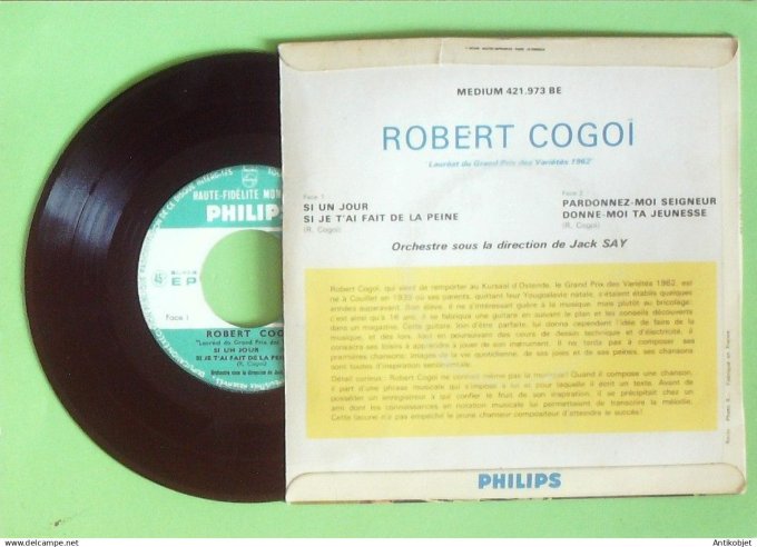 Gogoi Robert 45T EP Si un jour 1962 (languette)