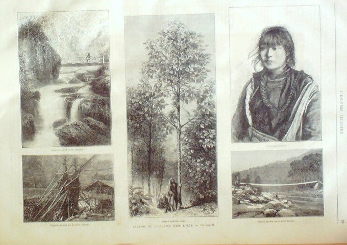 L'Univers illustré 1873 # 929 Norvège côte Spitzerg New-York Walter Scott Chine Pékin Inde Quinquina