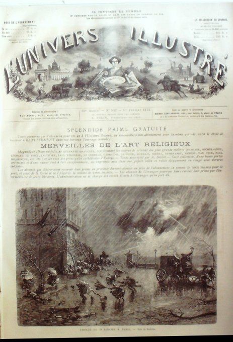 L'Univers illustré 1873 # 932 Chislehurst Camden-houseNapoléon III Inde Bombay 