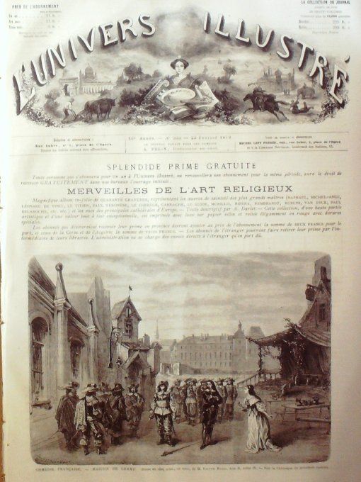 L'Univers illustré 1873 # 935 Angleterre banque Japon Kiyoto Madrid Cortès ïle de Réunion cyclone  