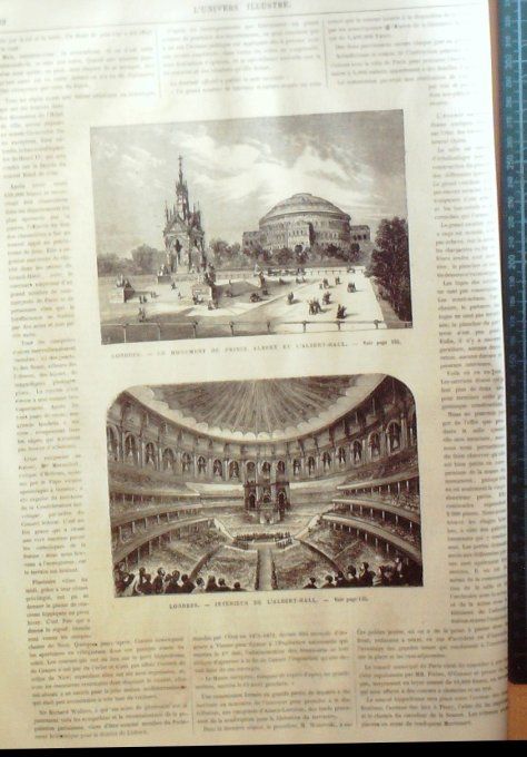 L'Univers illustré 1873 # 936 Patagonie Espagne ministère Cannes (06) Pays-Bas Amsterdam 