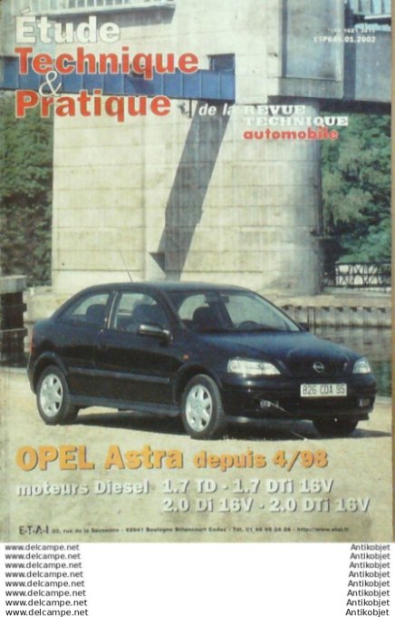 Revue Technique Automobile Opel Astra D 04/1998 étude#646