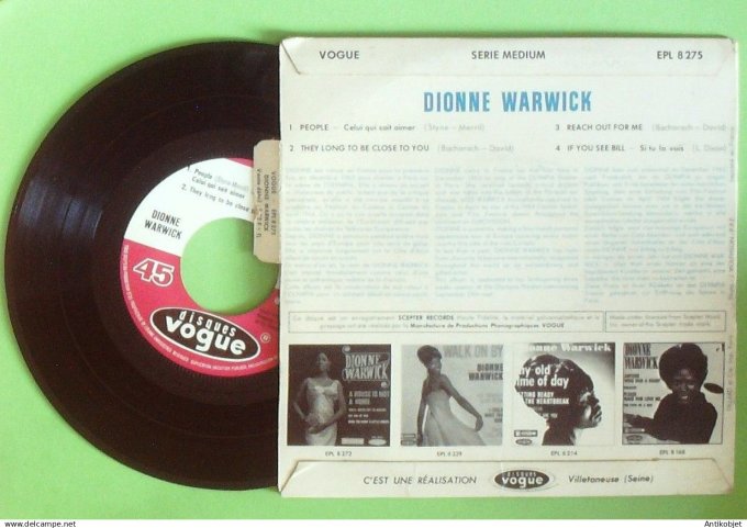 Warwick Dionne 45T EP People (languette)