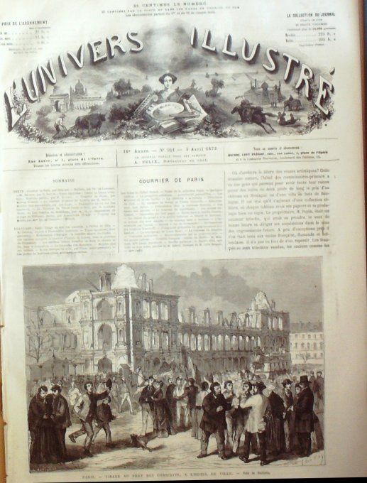 L'Univers illustré 1873 # 941 Egypte Caire allemagne Berlin Bismarck Inde pélerins de Mecque 