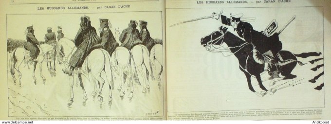 La Caricature 1885 n°263 Cavalerie Allemande Hussards Caran d'Arche