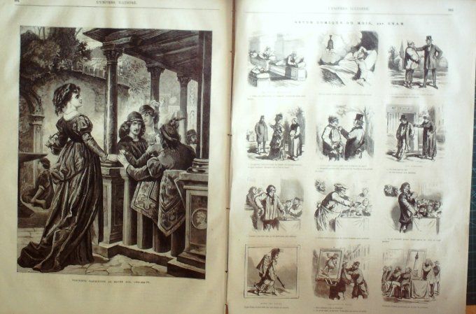 L'Univers illustré 1873 # 945 Madrid Carlistes Vienne Florence fleuriste Egypte Alexandrie