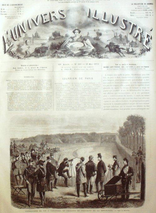 L'Univers illustré 1873 # 946 Bristol Portugal Lisbonne Boulogne pont des îles 