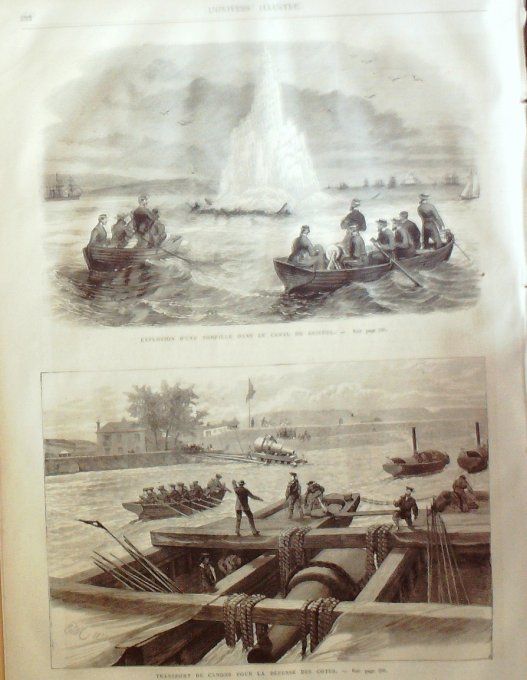 L'Univers illustré 1873 # 946 Bristol Portugal Lisbonne Boulogne pont des îles 