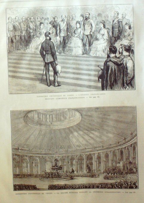 L'Univers illustré 1873 # 948 Vienne Théâtre Espagne Tafalla Pampelune Catalogne carlistes