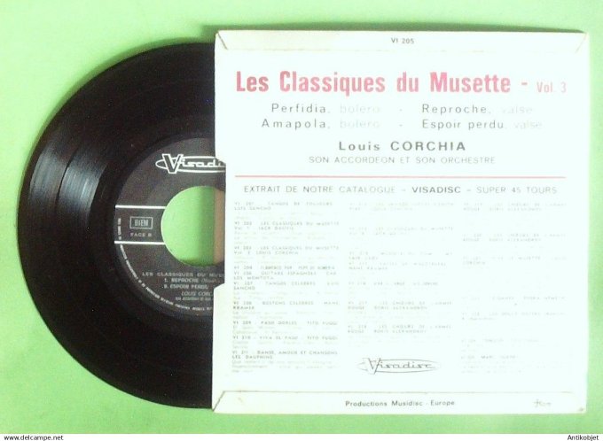 Corchia Louis 45T EP Perfidia 1957