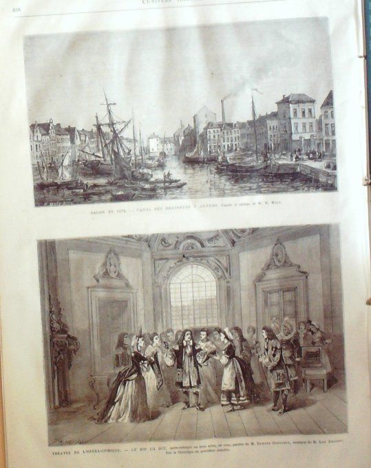 L'Univers illustré 1873 # 950 Belgique Anvers canal brasseurs Ouzbékistan Samarcande le Khan 