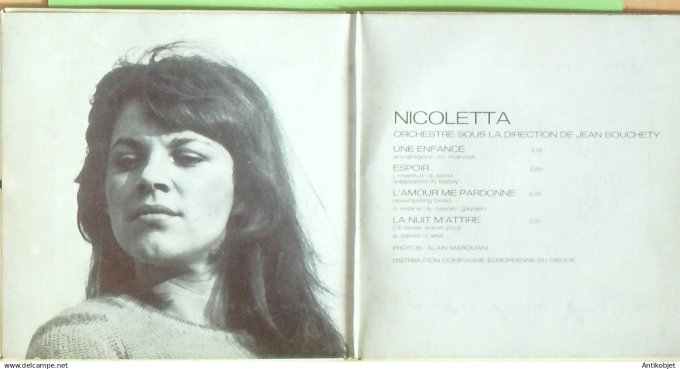 Nicoletta 45T EP Une enfance 1968