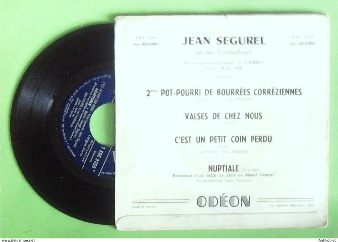 Ségurel Jean 45T EP Valses de chez nous 1956