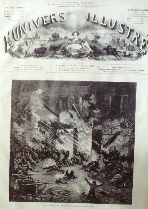 L'Univers illustré 1873 # 959 Rueil (92) Espagne Madrid Autriche Vienne Prater Australie Queensland