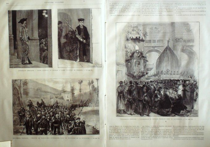 L'Univers illustré 1873 # 960 Espagne Séville Catalogne Belfort (90) Autriche >Vienne Léopoldstadt