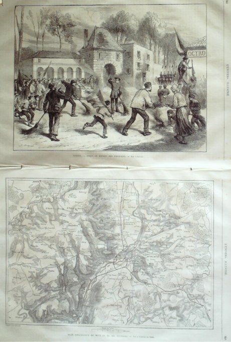 L'Univers illustré 1873 # 968 Verdun (08) Metz (57) Mal Bizaine Espagne Berga guerre civile