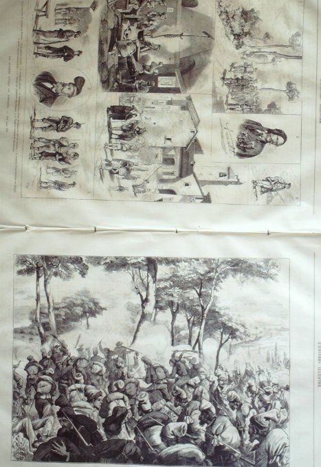 L'Univers illustré 1873 # 968 Verdun (08) Metz (57) Mal Bizaine Espagne Berga guerre civile