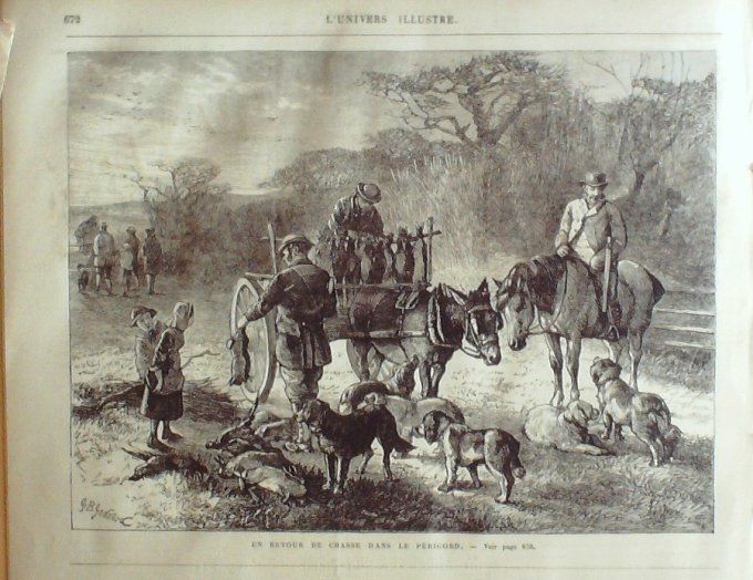 L'Univers illustré 1873 # 969 Autriche costumes Viennois Maréchal Bizaine Périgord la chasse