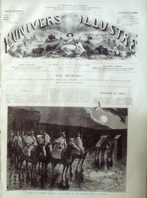 L'Univers illustré 1873 # 971 Bazaine Thionville Carthagène Mingrélie Types  