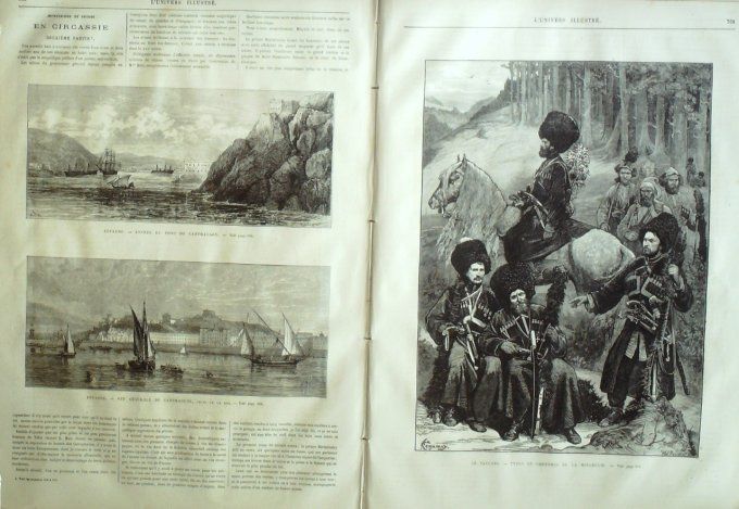 L'Univers illustré 1873 # 971 Bazaine Thionville Carthagène Mingrélie Types  