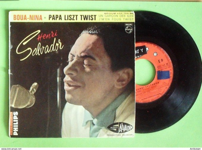 Salvador Henri 45T EP Papa Liszt Twist (languette) 1962