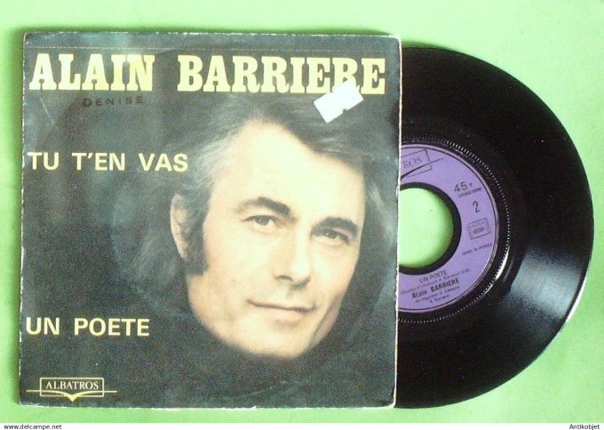 Barrière Alain 45T SP Tu t'en vas 1975