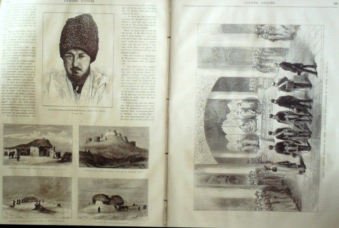 L'Univers illustré 1873 # 973 Belfort opéra incendie Sidi-Mohammed-Rachim-Bogadour   