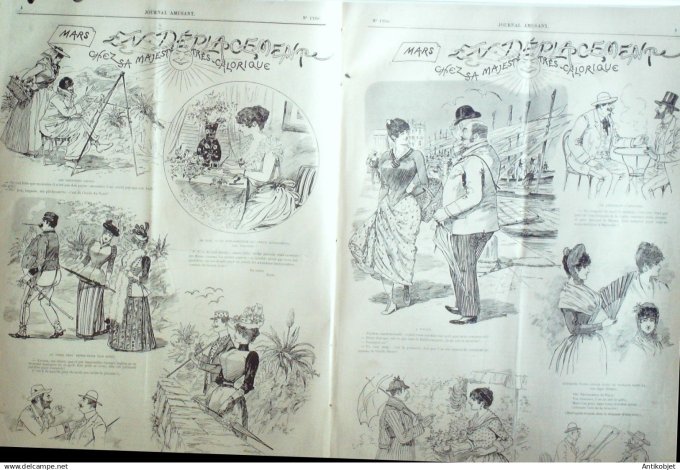 Le Journal Amusant 1891 n°1796 Carnaval meeting au jardin des plantes d éplacement chez sa Majest é