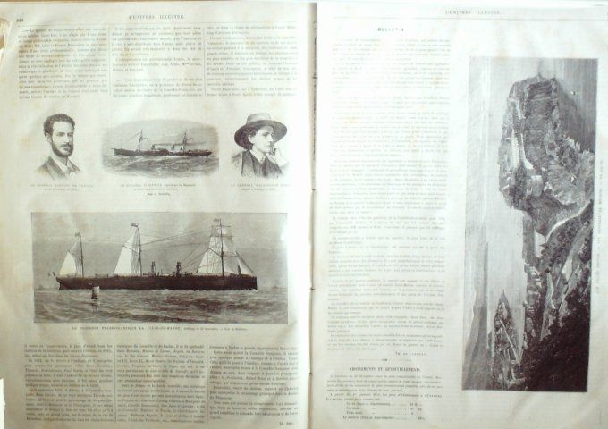 L'Univers illustré 1873 # 979 Havre Monaco Livingstone Londres 