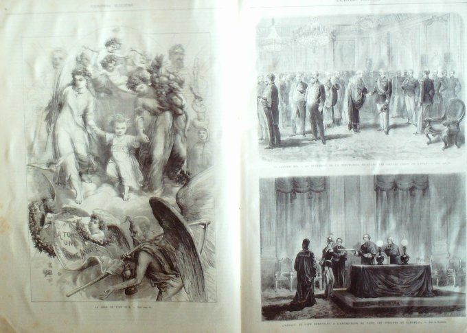 L'Univers illustré 1874 # 980 île ste-marguerite Bataille d'Escombrera Carthagène  