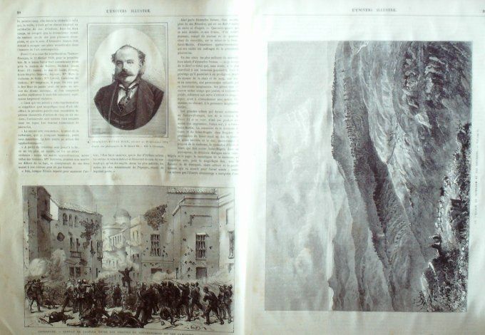 L'Univers illustré 1874 # 981 Bethléem Versailles Espagne Don Carlos Combat de Calella 